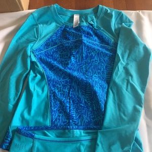 Iviva rash guard and matching swim shorts